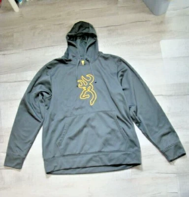 Sudadera con capucha Browning Tech para hombre talla grande carbono nueva sin etiquetas Foto 1 de 4