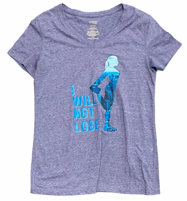 Camiseta deportiva de manga corta Danskin Now para mujer talla pequeña S púrpura/azul Foto 1 de 4