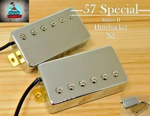 G.M. 57 Special Alnico II Chrome Humbucker set  (4-wire)for Gibson Epiphone® - Picture 1 of 10