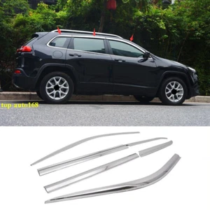 Para Jeep Cherokee 2014-2023 cromado para ventana viseras de viento protector contra la lluvia deflectores de ventilación - Imagen 1 de 6