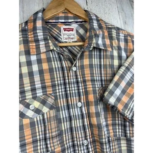 Levi’s Plaid Casual Short Sleeve Button Up- Size Large - Picture 1 of 11