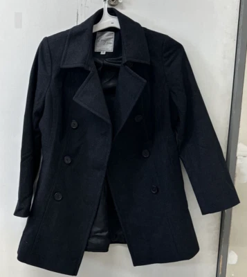 NUEVO SIN ETIQUETAS - Chaqueta de chaquetón Larry Levine carbón - Talla: mediana - Estilo #: BS1001 Foto 1 de 4