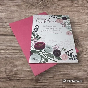 4x6 Happy Birthday Mom Greeting Card Her Woman Mother Mommy - Picture 1 of 2