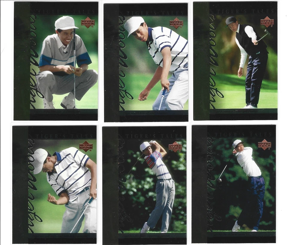 2001 UD SP AUTHENTIC FULL SET of Tiger Woods Tiger Tales TT1-TT30 MINT - Image 1 of 4