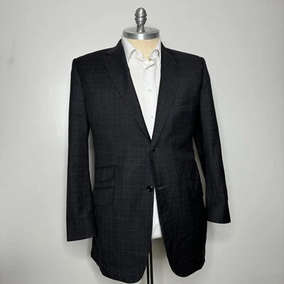 Abrigo Blazer Deportivo Clásico Tom James Royal 44L Para Hombre Gris Cuadros Holanda y Jerez Foto 1 de 4