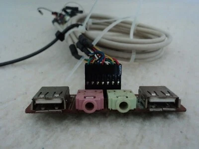 Front Panel USB Audio Port Mic Computer Kabel PC Computer Case - Bild 1 von 3