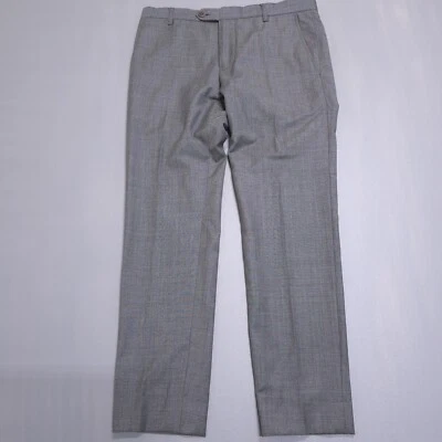 Брюки мужские Brunello Cucinelli 48 (32x28) серые 100% шерсть приталенные повседневное платье - Изображение 1 из 4