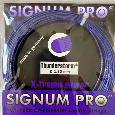 Signum Pro Set Thunderstorm 16G/1.30mm Tennis String - (40 Ft)