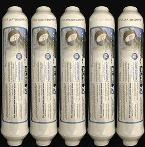 Post Inline Carbon GAC Water Filter 5 Pack Reverse Osmosis RO Ice T/33 - Picture 1 of 1