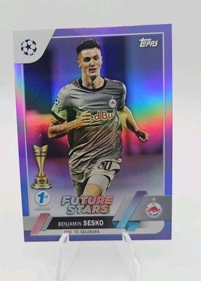 2022-23 Topps UEFA Club Competitions 1st Edition Benjamin Sesko  /30 - Image 1 of 2