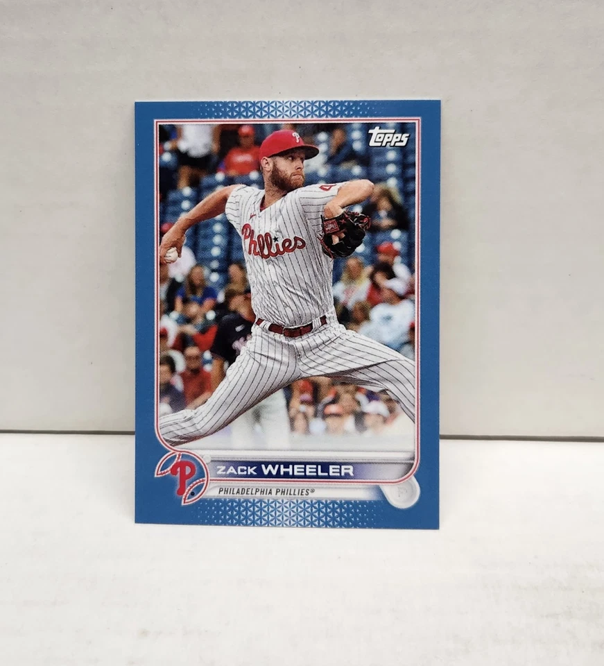 ZACK WHEELER 2022 Topps Mini BLUE ~ Phillies #'d /10 - Image 1 of 2