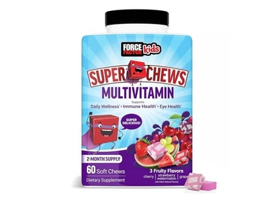 FORCE FACTOR Niños Multivitamínico Super Masticables con 18 Vitaminas-Minerales y Antioxidantes Foto 1 de 4