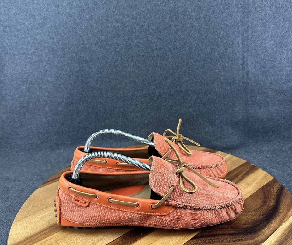 Mocasines sin cordones Cole Haan Coral Gamuza Cuero Mocasines Zapatos 8.5B C14625 Foto 1 de 4