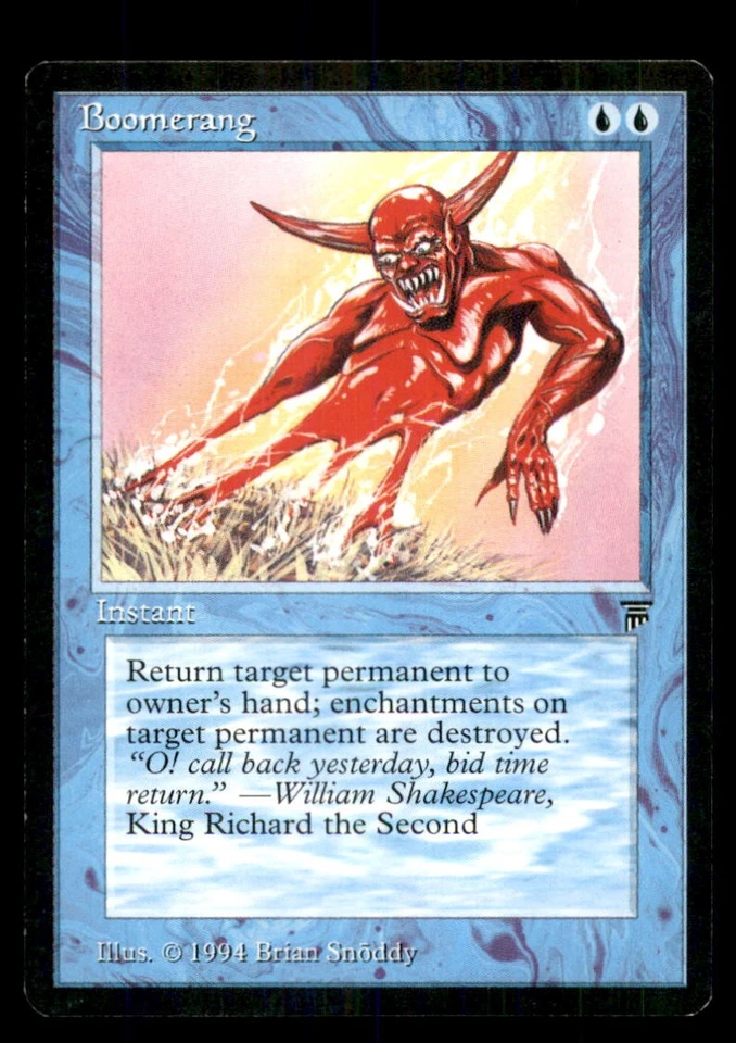 MTG Boomerang LP Light Play Legends [4414] - Image 1 of 1
