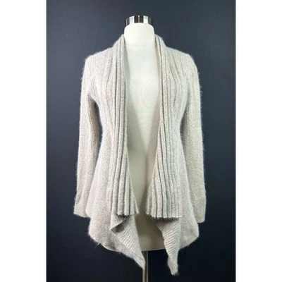 Cárdigan bohemio de mujer Sarah Spencer angora pelo de conejo tejido acanalado manga larga Foto 1 de 4