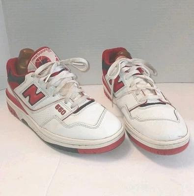New Balance 550 NB Lino Rojo/Blanco Para Hombres 11D Zapatos Informales Tenis BB550se1 G.U.C Foto 1 de 4