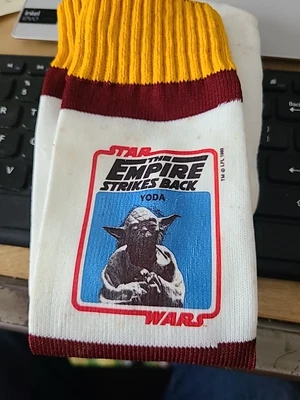 Star Wars Empire Strikes Back Tube Socks Yoda ca 1980  NEW WITH BAND - Image 1 of 4