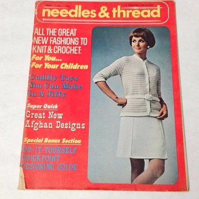 needles & thread magazine July 1971 Great New Fashions to Knit and Crochet - Image 1 of 2