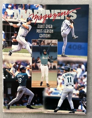 1995 Seattle Mariners ALDS Program: Edgar Martinez’ Double Scores Ken Griffey Jr - Image 1 of 4