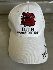 Adidas D.O.G. Baseballmütze Depend On God weiß Papa Mütze Christian Jesus - Bild 1 von 5
