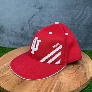 Adidas Indiana Hoosiers Mütze Kappe nicht verstellbar 210 Flexfit rot Größe 7 1/4-7 5/8 Herren - Bild 1 von 8