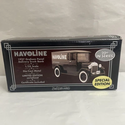 ERTL #21321P Havoline 1927 Graham Panel Delivery Truck Bank #20 In Series 1:25 - Image 1 of 4