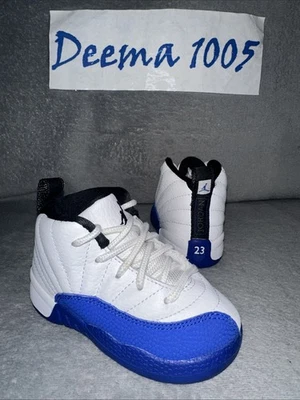 Zapatos deportivos retro Air Jordan 12 para niños pequeños 'Blueberry' 850000 140 - talla 6C Foto 1 de 4