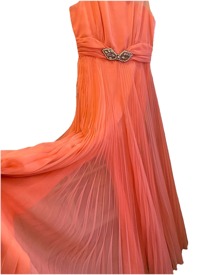 Vestido vestido macacão anfitriã rosa vintage Palazzo Pants P/M - Imagem 1 de 3