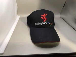 Beijing 2008 Olympics Baseball Cap Black Adjustable - Picture 1 of 4