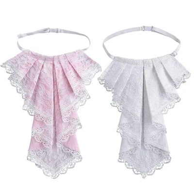 Victorian Lace Drape Detachable Collar Colonial Jabot Neck Collar Women Neckwear - image 1 of 4