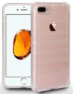 Clear Airbag Cushion TPU Flexible Grip Skin Case Cover for iPhone 8 Plus, 7+ 8+ - Picture 1 of 9