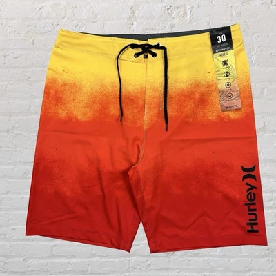 Bañador Hurley Phantom Boardshorts amarillo naranja surf playa para hombre 30’s Foto 1 de 4