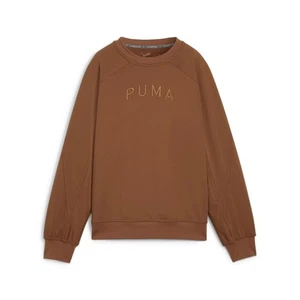 Puma Train Cloudspun Fashion Oversized Crew Neck Sweatshirt Womens Brown  524794 - Picture 1 of 2