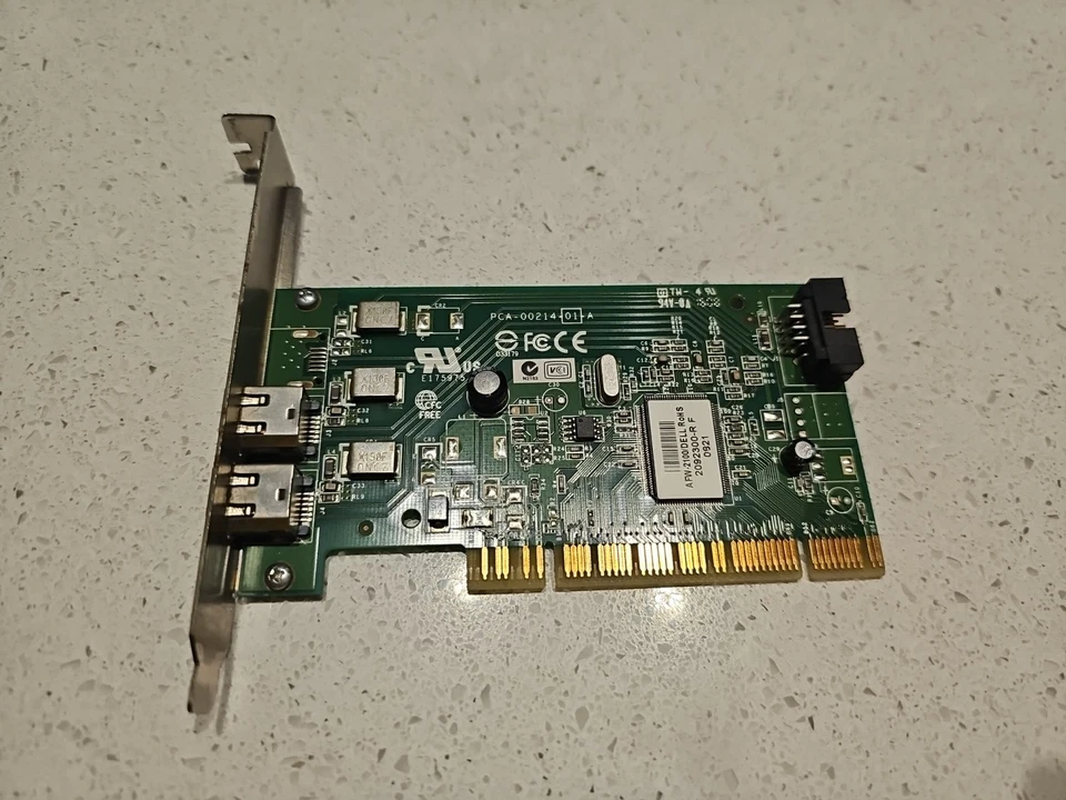 DELL 2 Port PCI Firewire Adapter DP/N 0Y9457 AFW 2100  - Immagine 1 di 3
