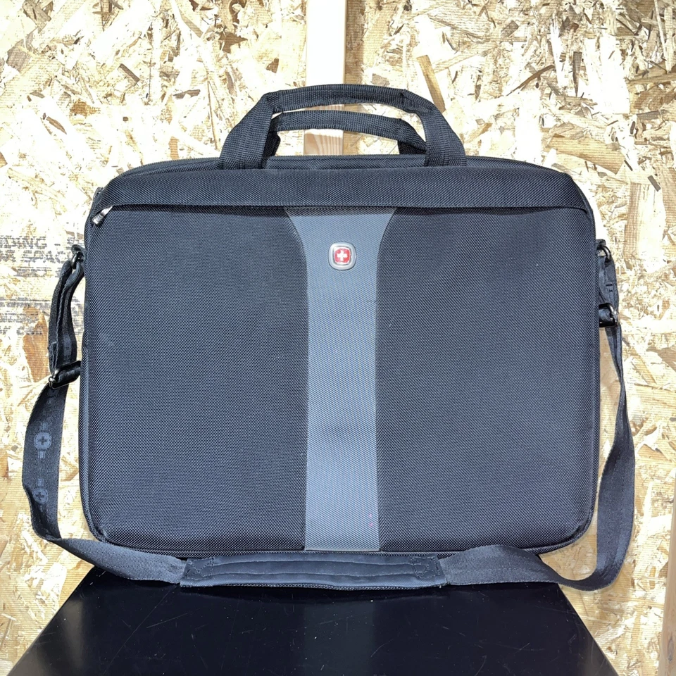 Bolsa de computadora Wenger del ejército suizo cremalleras bolsillos correa Foto 1 de 4