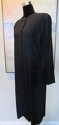 Giorgio Armani Couture Black 3/4 Length Jacket NWOT 14/48 Made Italy - Image 1 of 4