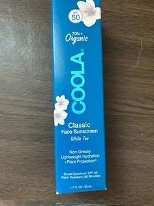 Coola Classic Daily Face Sunscreen SPF 50 1.7 oz -White Tea - Picture 1 of 3