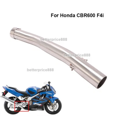 Silenciador de 51 mm para Honda CBR600F4i 2001-2007 escape deslizante tubo médio link - Imagem 1 de 4