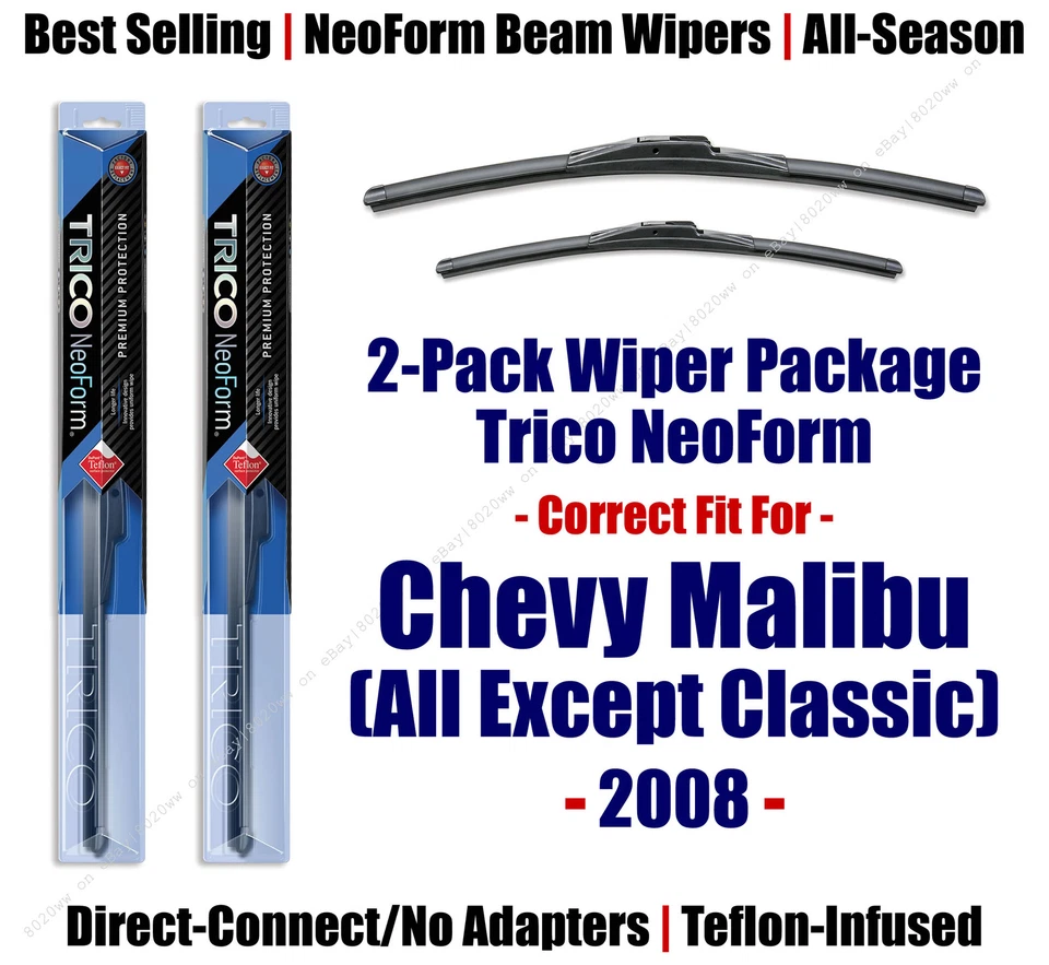 Limpiaparabrisas NeoForm Super Premium 2 unidades apto para Chevrolet Malibu 2008 - 162415/2115 Foto 1 de 1