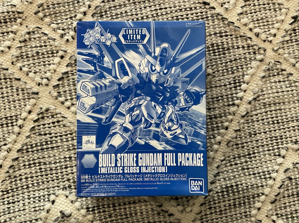 Bandai Senshi BB Limited Metallic Gloss Injection Build Strike Gundam SD Kit USA