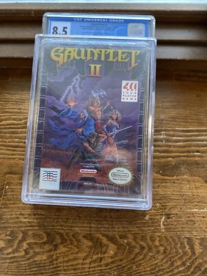 Nuevo sellado de fábrica Nintendo NES Gauntlet 2 II Graduado B+ Costura H CGC 8.5 Foto 1 de 4