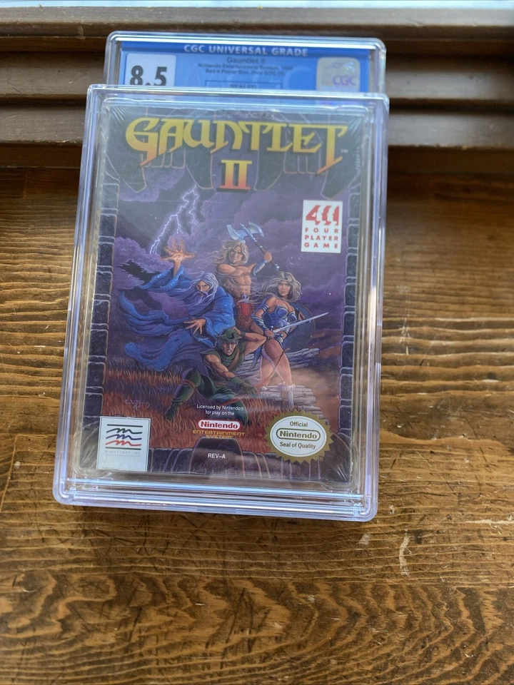 Brand New factory sealed Nintendo NES Gauntlet 2 II Graded B+ H-Seam CGC 8.5 - Image 1 of 4