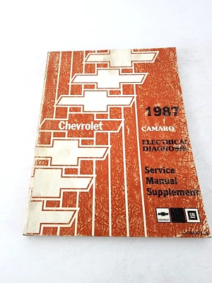Chevrolet Camaro 1987 suplemento manual de servicio de diagnóstico eléctrico Foto 1 de 3