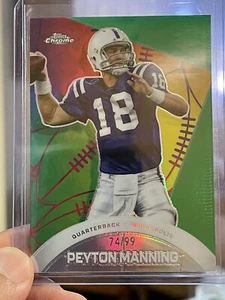 Peyton Manning 2024 Topps Composite Chrome All Etch Green Refractor /99 - Picture 1 of 4