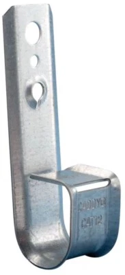 Caddy CAT12, 3/4" Diámetro, Acero Pregalvanizado, Soporte de Cable Gancho en J, 1 pieza Foto 1 de 4