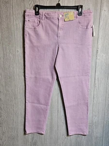 Thereabouts Girls Jeans Straight Leg Pant Sz 16.5 plus Pale Plum - Picture 1 of 7