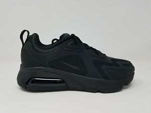 Nike Air Max 200 Women's Triple All Black AT6175-003 Size 6-10 Running Work Shoe