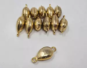 12 Stck. Gold Messing Magnet Handwerk Schmuck Verschlüsse Verbinder 22 mm Oval Träne - Bild 1 von 5