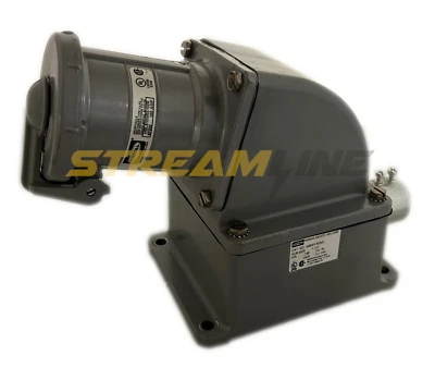 Receptáculo hembra Hubbell HBL5100RS1WR, 100A 600V AC, 3 polos 4 cables, completo Foto 1 de 4