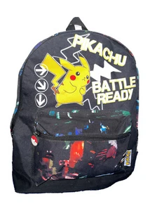 Pokemon Rucksack Kinder Schultasche Jungen Mädchen Teen Pikachu Pokeball Brandneu ohne Etikett - Bild 1 von 11
